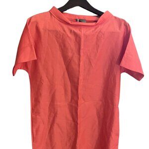 Cos Peach Linen Boat Neck Dress -